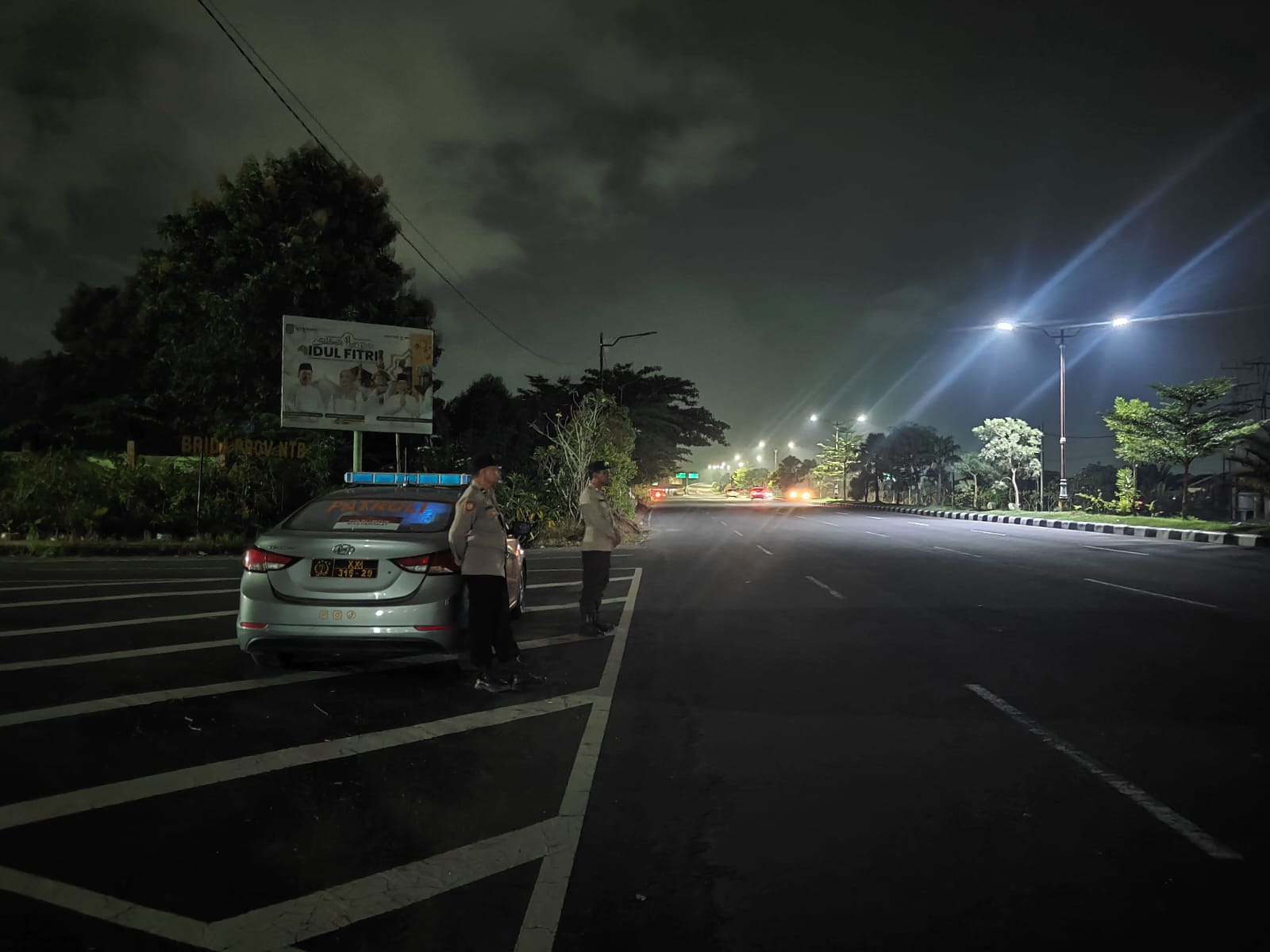 Patroli Blue Light Polsek Kediri, Antisipasi 3C dan Balap Liar di Jalur BIL I dan BIL II