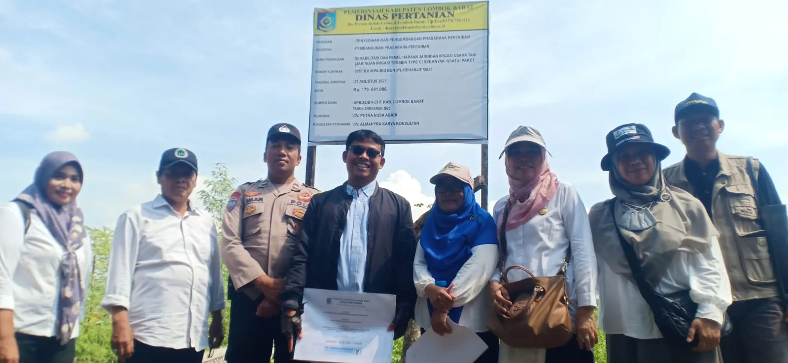 Sinergi Bhabinkamtibmas dan Pemda Lobar Wujudkan Ketahanan Pangan Desa