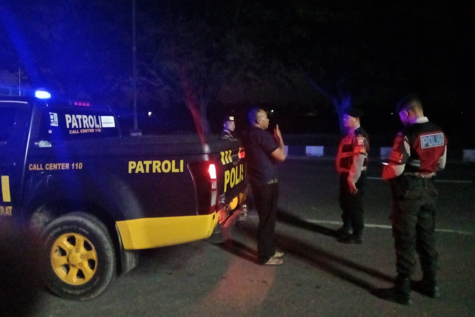 Jamin Keamanan, Polisi Sisir Jalur Rawan Kejahatan di Lombok Barat